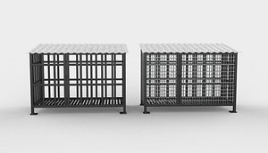 storage cage 3D model 3D model