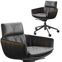 KFF Faye Casual Side Chair Rollen