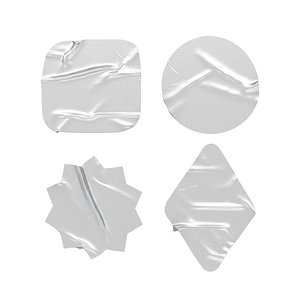 3D Adhesive Sticker Tape Set - round square rhombus star 4 scotch shape