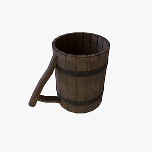 3D model Wooden Cup