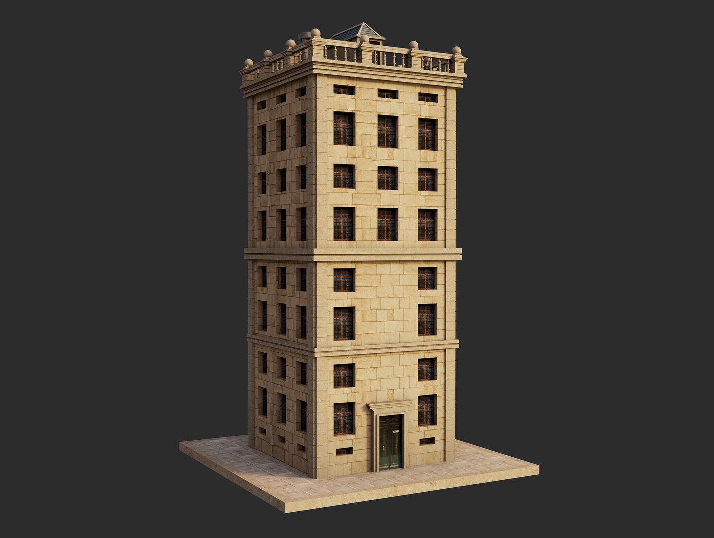 Free Tower Building 3D Model - TurboSquid 2485802
