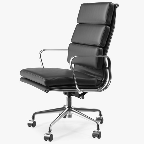 3D model Executive Chair Black Leather