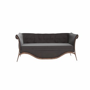3D leather sofa