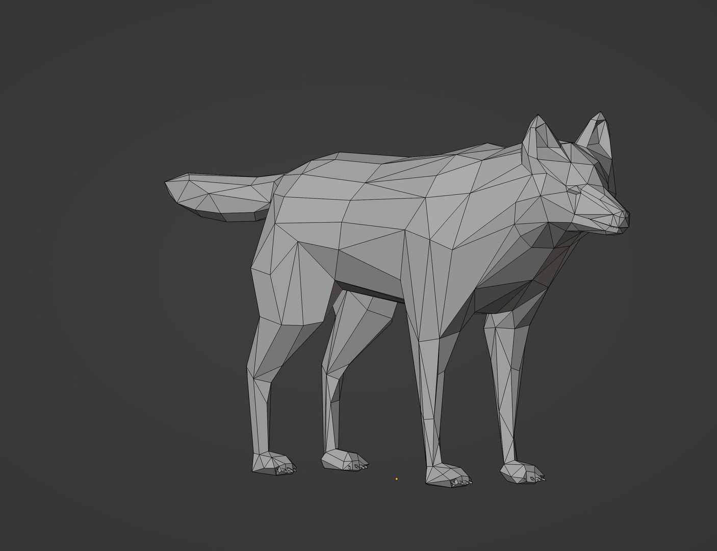 3D Wolf Low Poly - TurboSquid 2198443