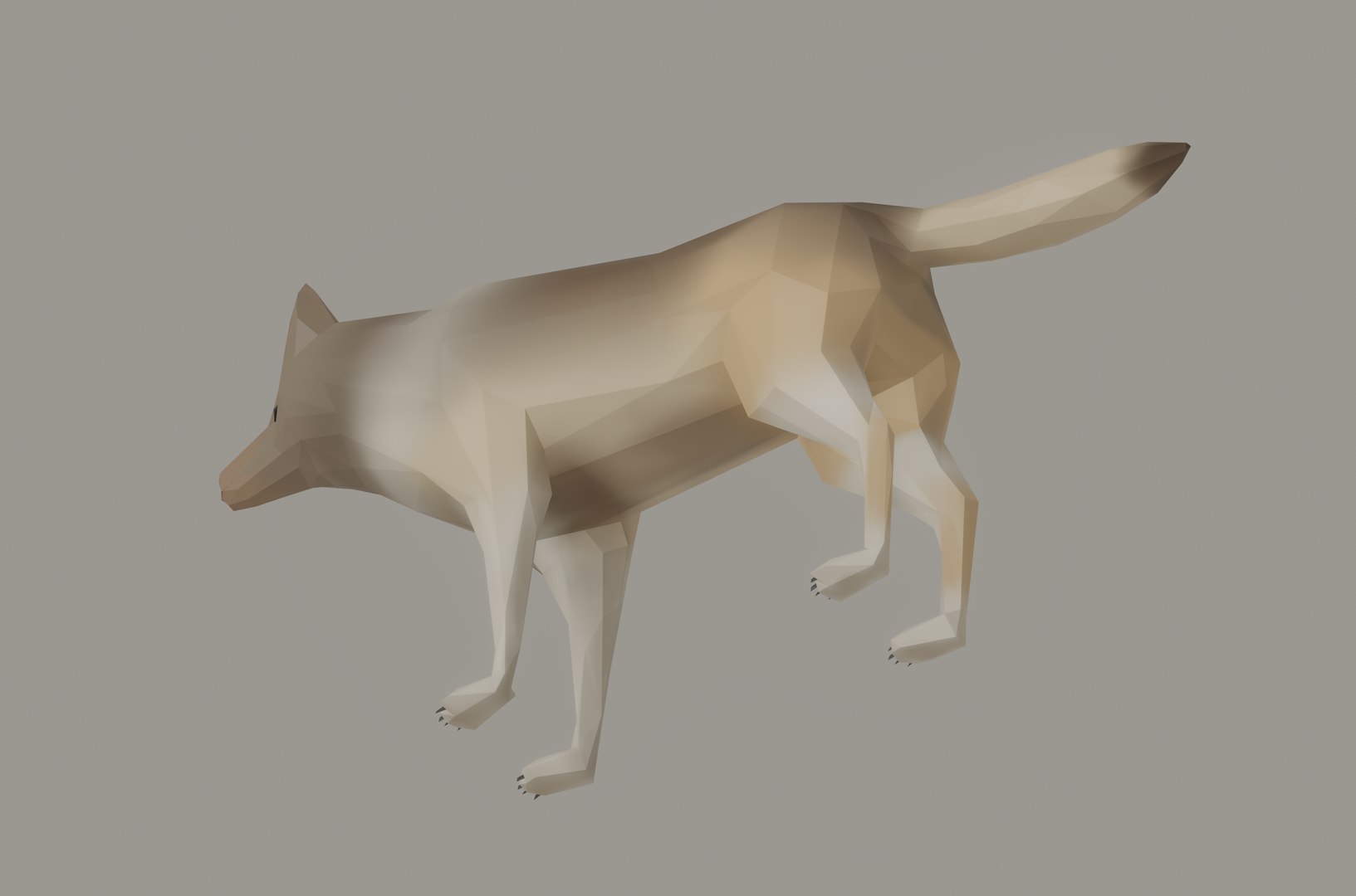 3D Wolf Low Poly - TurboSquid 2198443