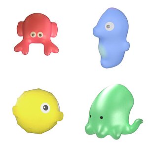 3D plastic toys cute baby model