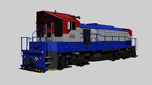 EMD GT18B-M South Korea locomotive train model