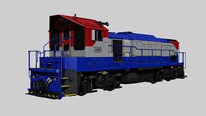 EMD GT18B-M South Korea locomotive train