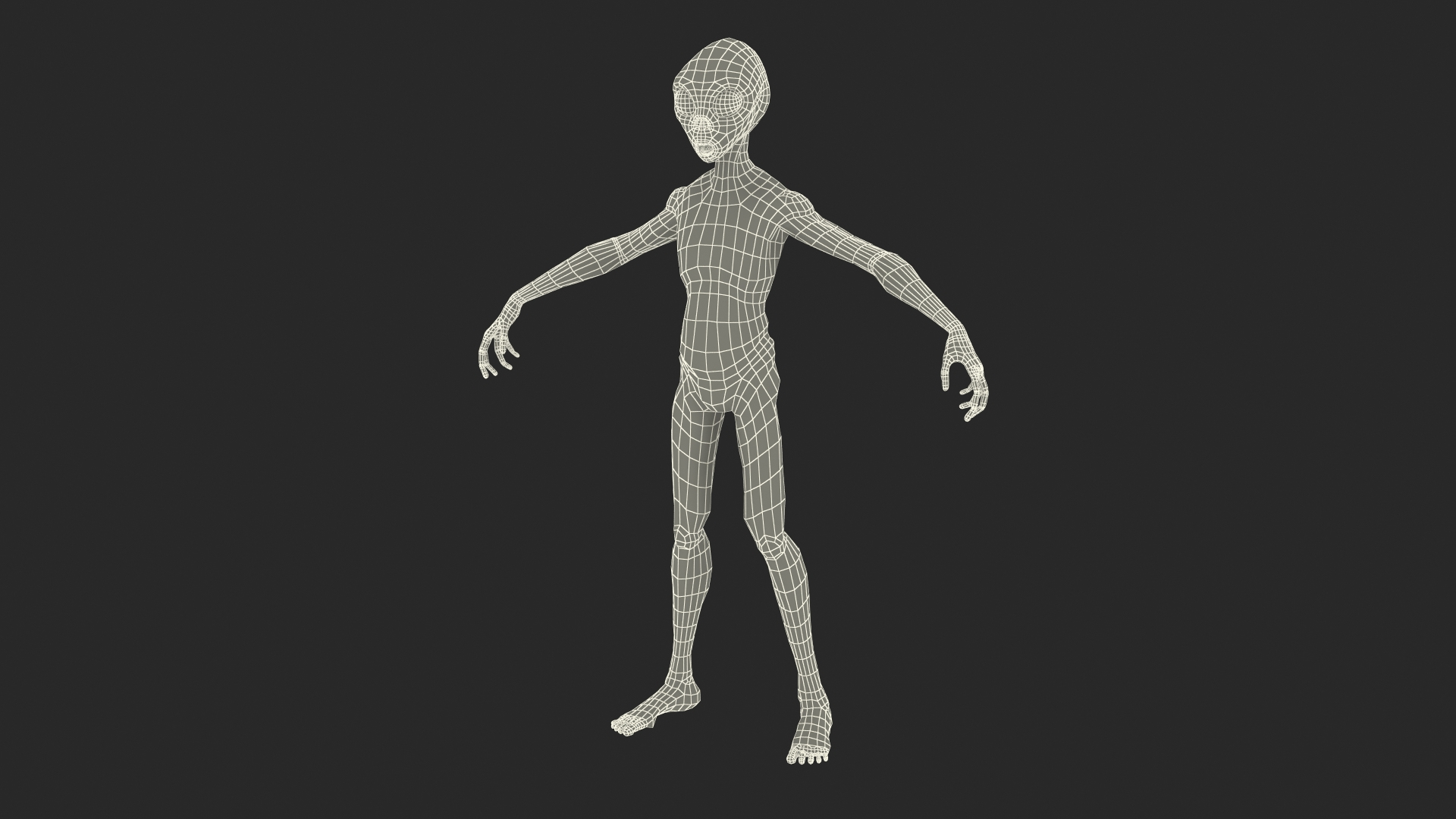 3D Humanoid Alien Creature Rigged For Modo Model - TurboSquid 1882961