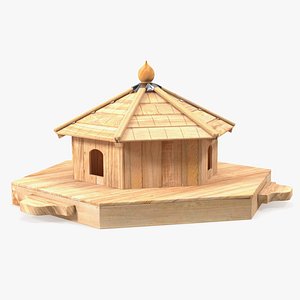 Floating Duck House 3 Nests 3D model