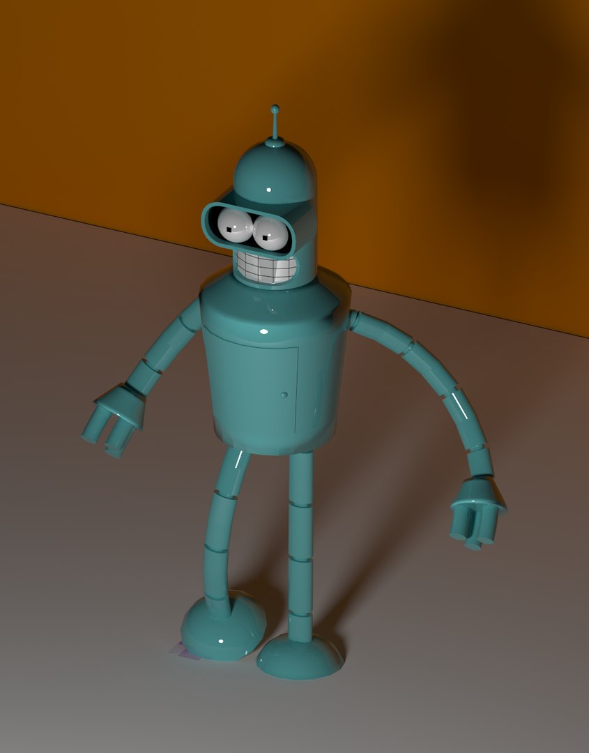 3D Model Bender Rodriguez Futurama - TurboSquid 1351821
