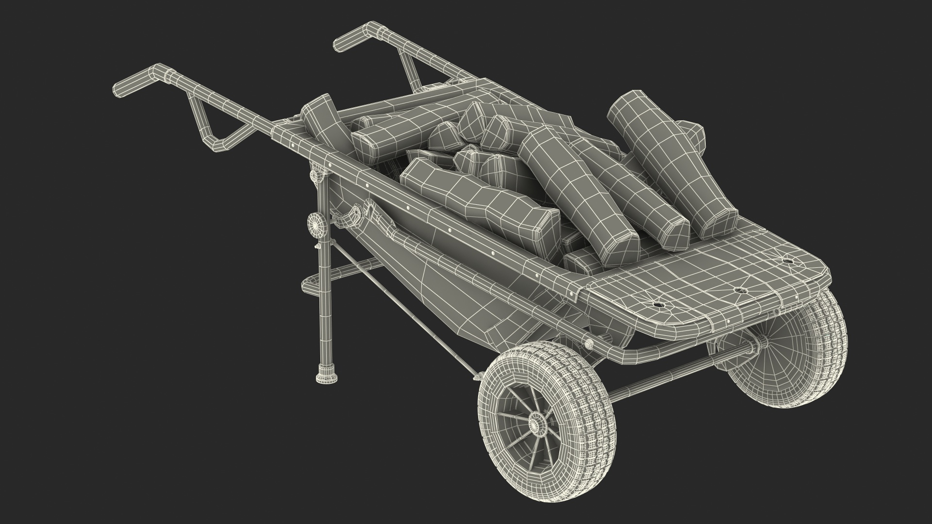 WORX Aerocart 8in1 Wheelbarrow Yard Cart with Firewood 3D Model $39 - .3ds  .blend .c4d .fbx .max .ma .lxo .obj .gltf .upk .unitypackage .usdz - Free3D