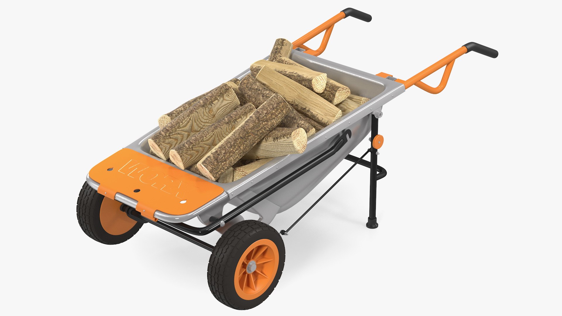 WORX Aerocart 8in1 Wheelbarrow Yard Cart with Firewood 3D model preview
