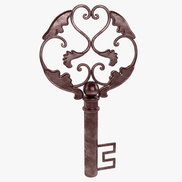 treasure key decor 3d max