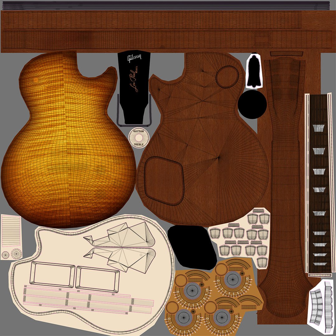 3d Gibson Les Paul Standard