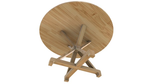modelo 3d Round TableRound Table Round Table V4 3D Model VR AR PBR ...