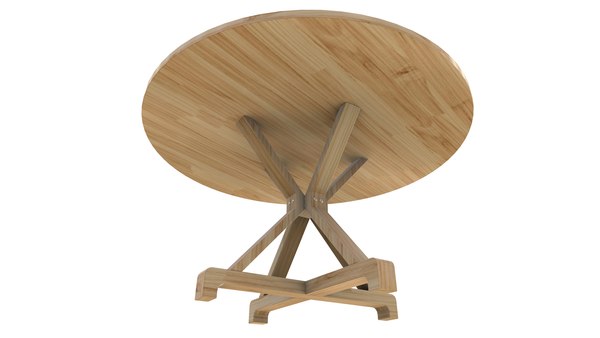 modelo 3d Round TableRound Table Round Table V4 3D Model VR AR PBR ...