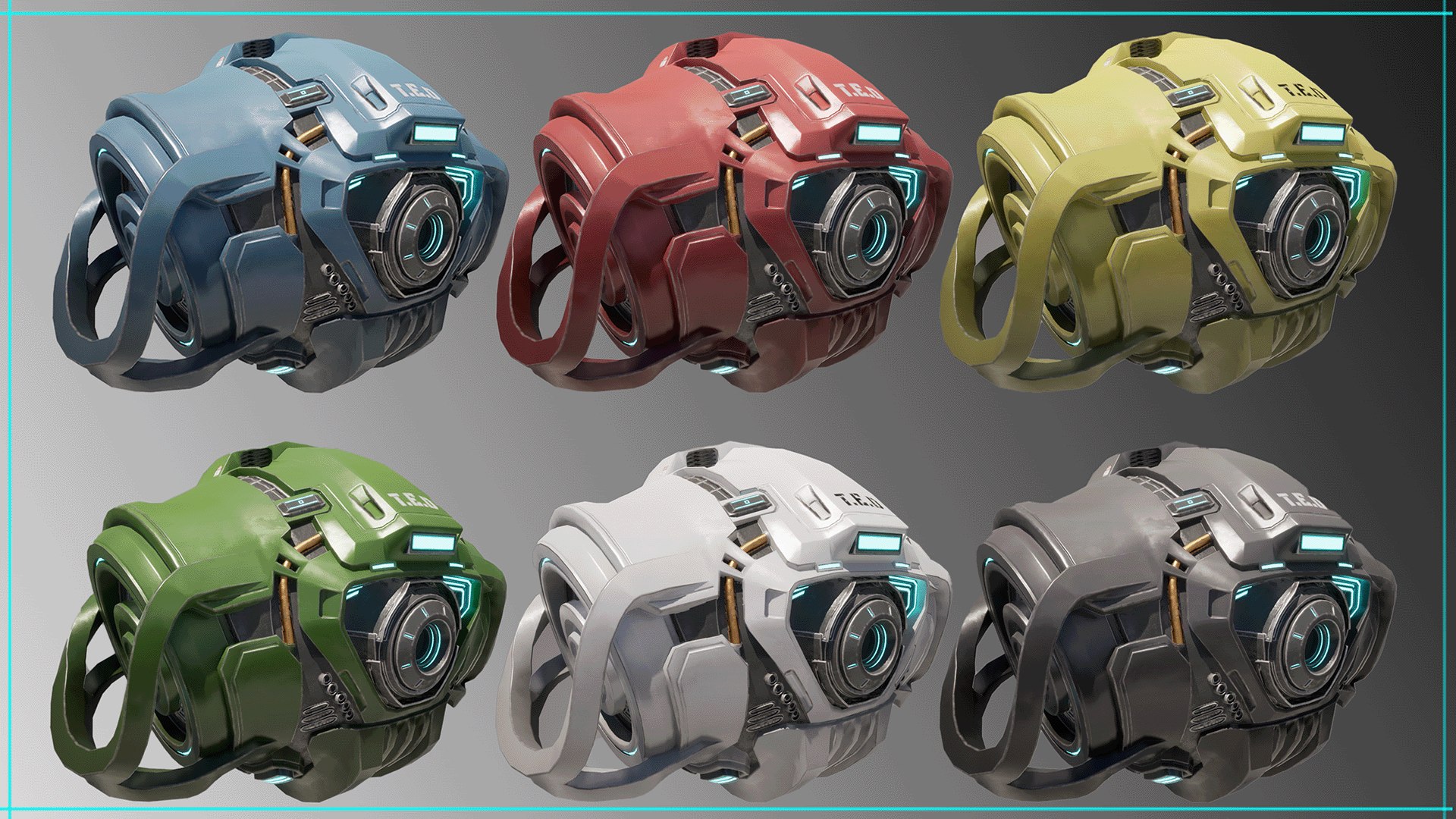 Technical Escort Drone All Tiers TED SciFi Asset Pack 3D model https://p.turbosquid.com/ts-thumb/St/pb7Bmf/Yi/colourvarations/png/1741863130/1920x1080/fit_q87/89f2b51fbb88f3eb09a557ae53940bbcbaf8ea41/colourvarations.jpg