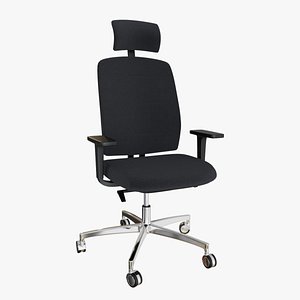 realistic office chair 4 3D