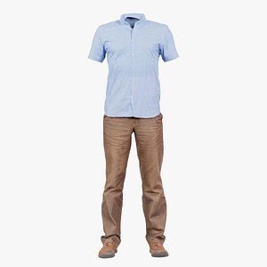Casual Outfit 34 Remastered 3D model