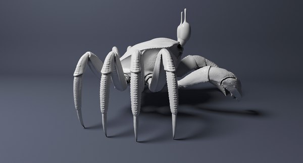 3d ghost crab model