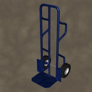 handtruck zipped 3d dxf