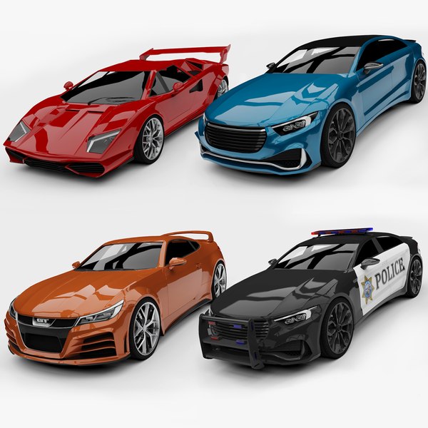 Unity 3D Generic Sports Cars Set 01