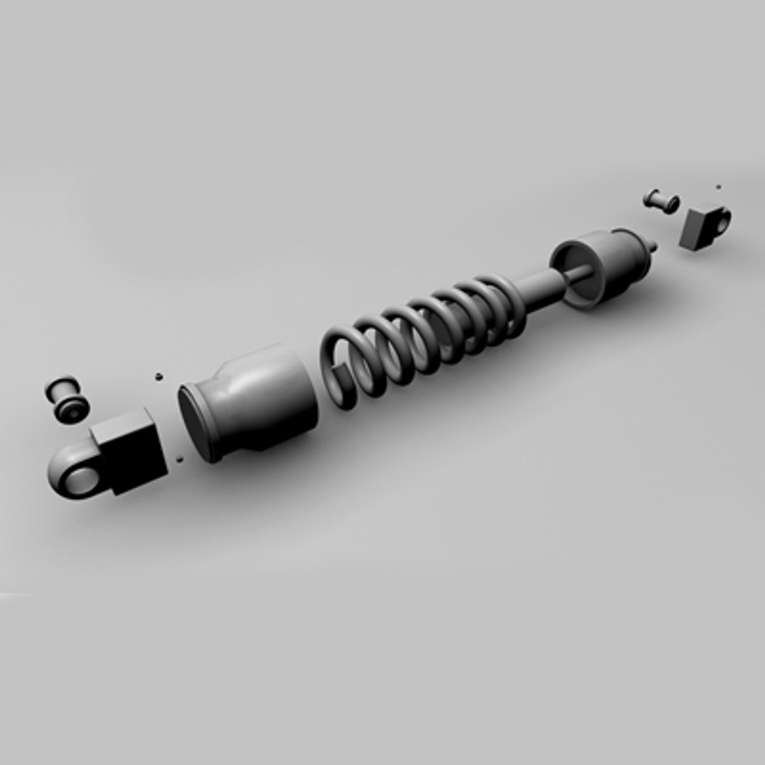 3d shock absorber model