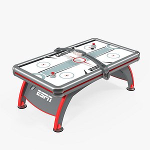 3D espn air hockey table model