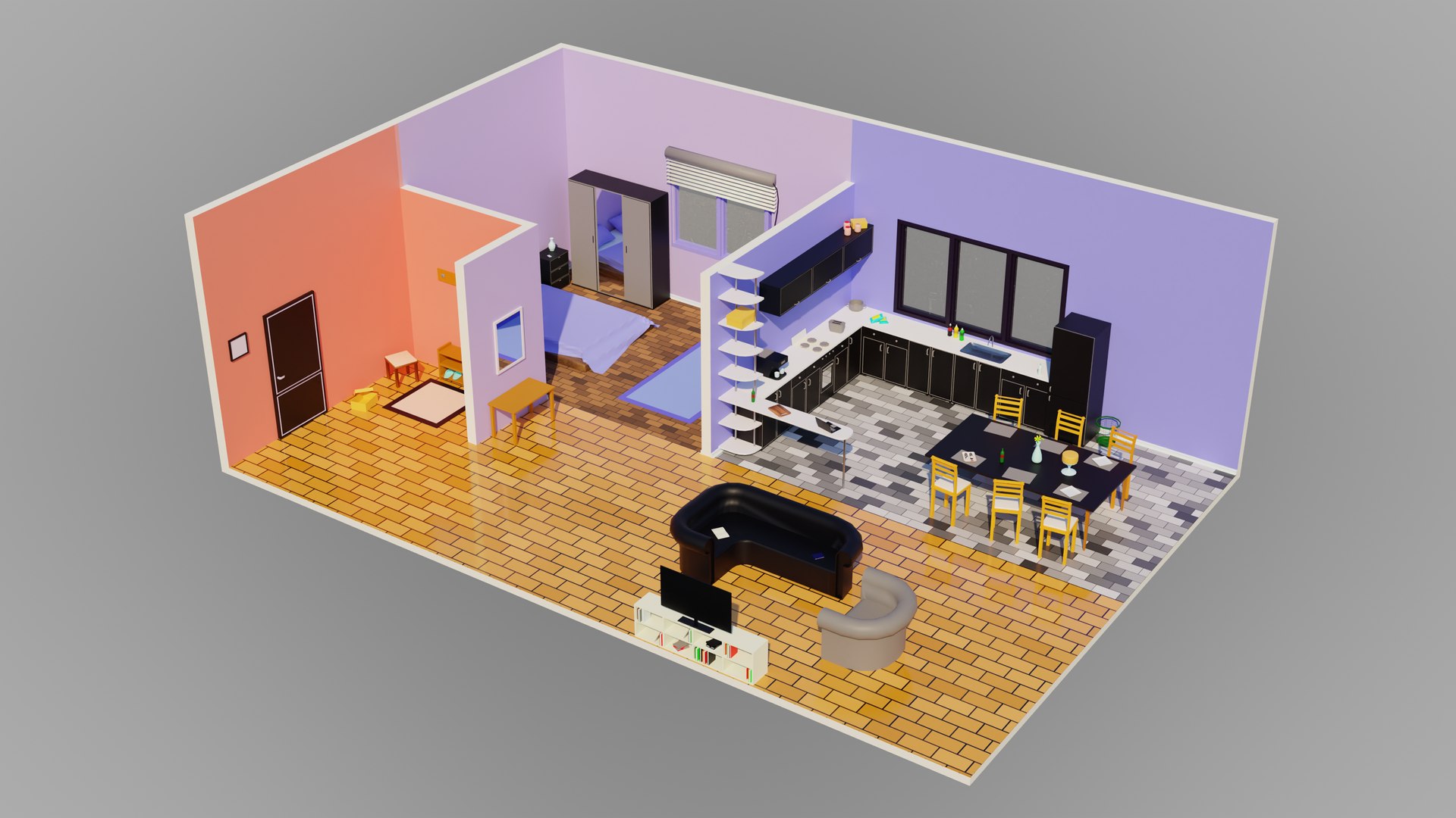 Interior 1 3D Model - TurboSquid 2116886