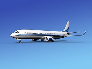 3d 737-900er 737 airplane 737-900 model