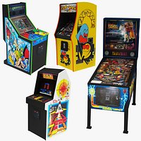 4 Arcade Game Machine Collection