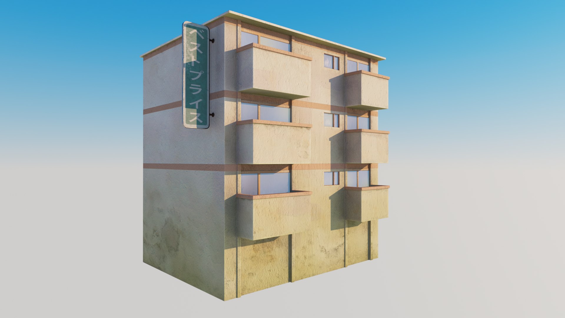 Semi Stylized Building - Texture Sets FBX Cinema 4D Octane Project 3D ...