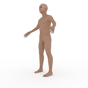 adult asian male fk-ik 3d model