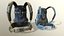 2 Travel Backpacks Low-poly 3D model