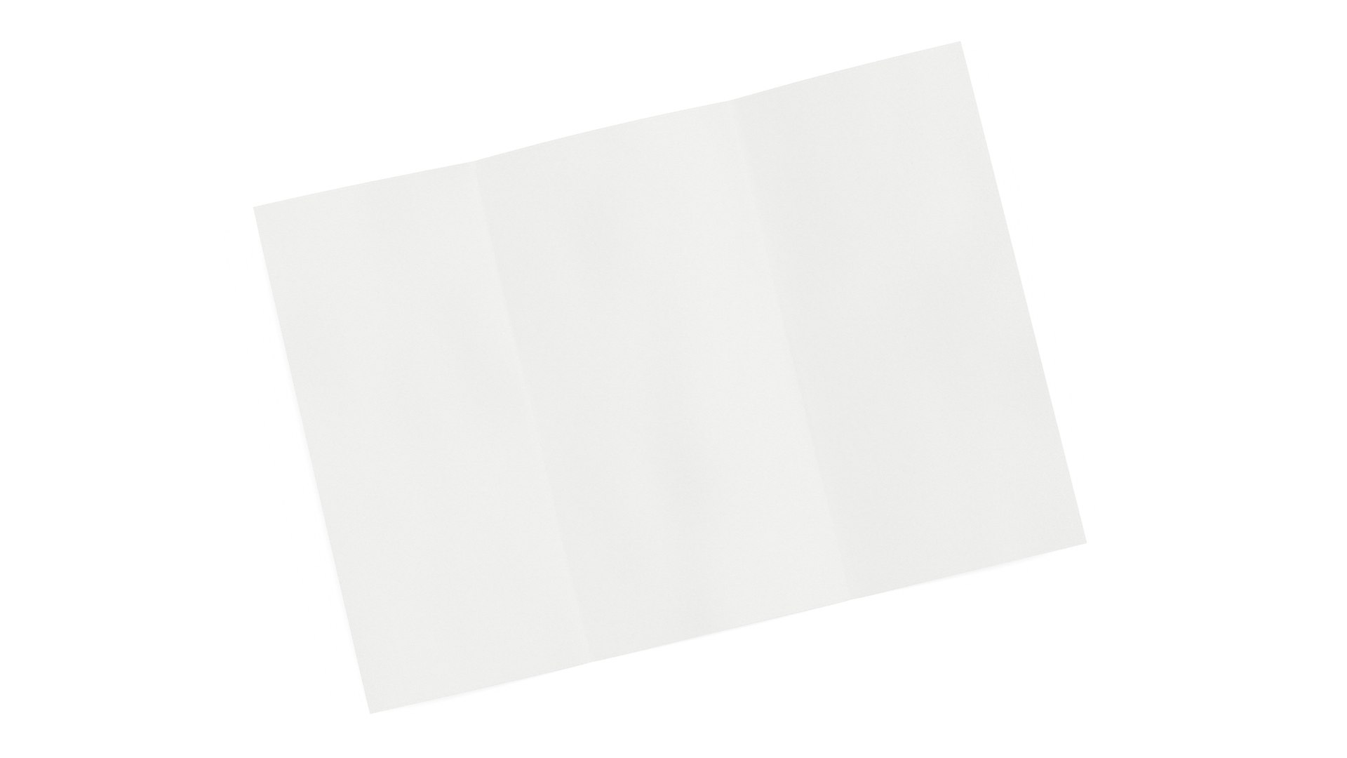 Blank Sheet of Paper Tri-fold 3D model https://p.turbosquid.com/ts-thumb/Su/Tw7PAB/85/blanksheetofpapertrifoldmb3dmodel007/jpg/1669606019/1920x1080/fit_q87/9712b5c0be9d693edeef1afe1b2d21f573939c01/blanksheetofpapertrifoldmb3dmodel007.jpg