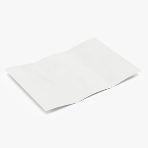Blank Sheet of Paper Tri-fold