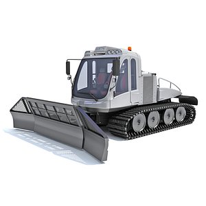 Snow Groomer Snowcat 3D