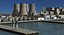 3D industrial refinery factory port-harbour