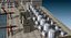 3D industrial refinery factory port-harbour