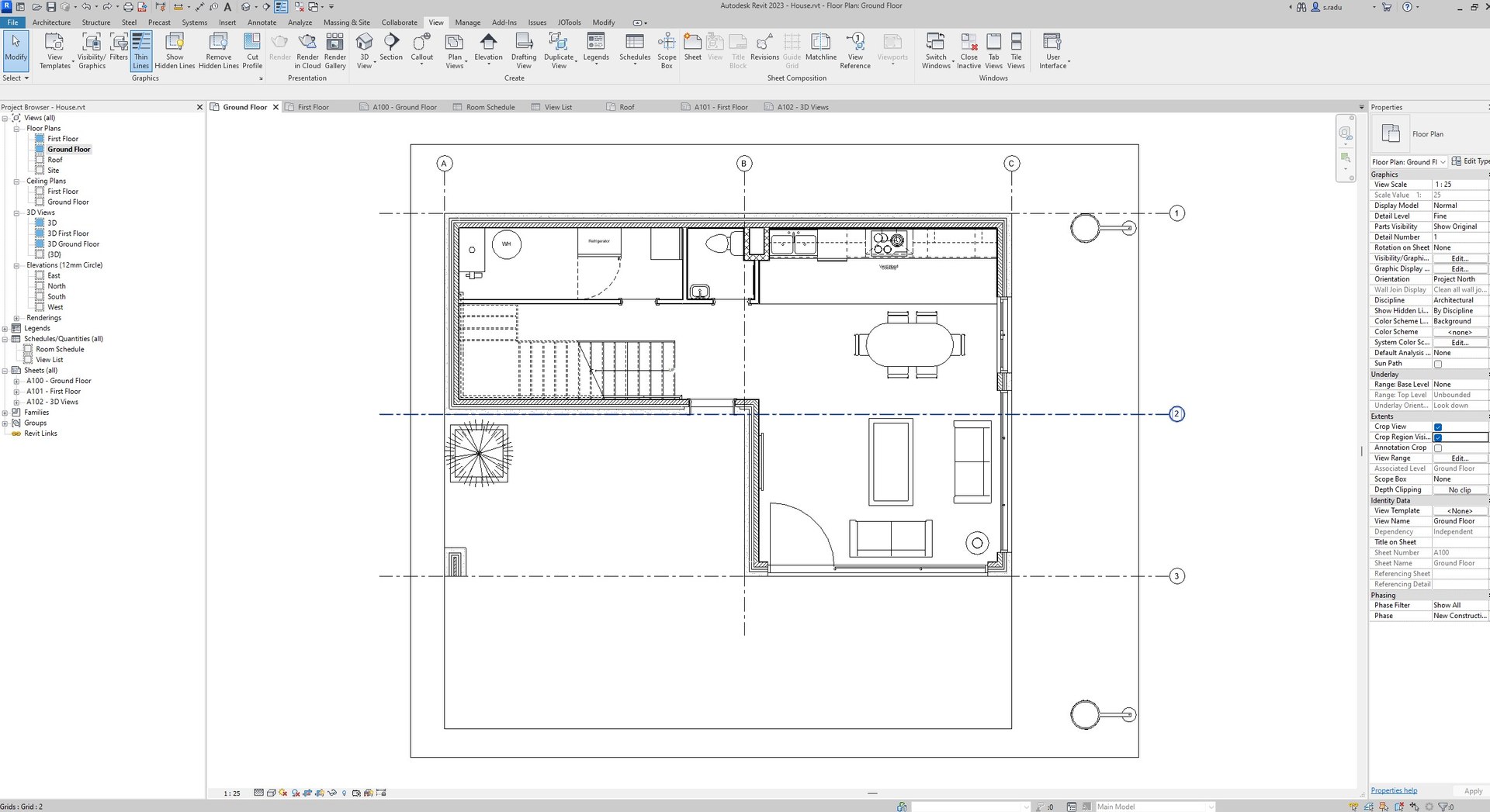 3D Two Bedroom House Model - TurboSquid 1953240