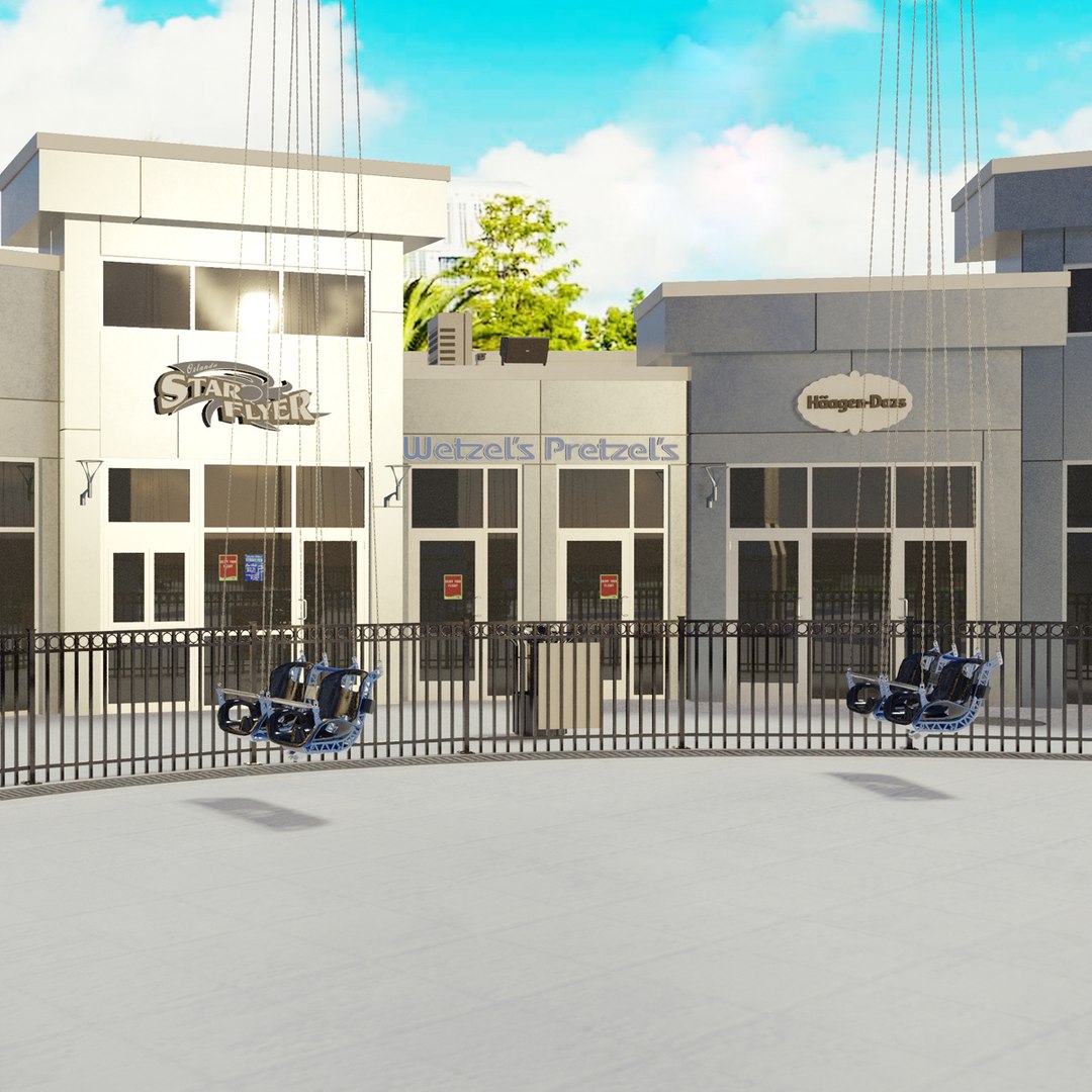 Amusement Park Shop 3D model preview