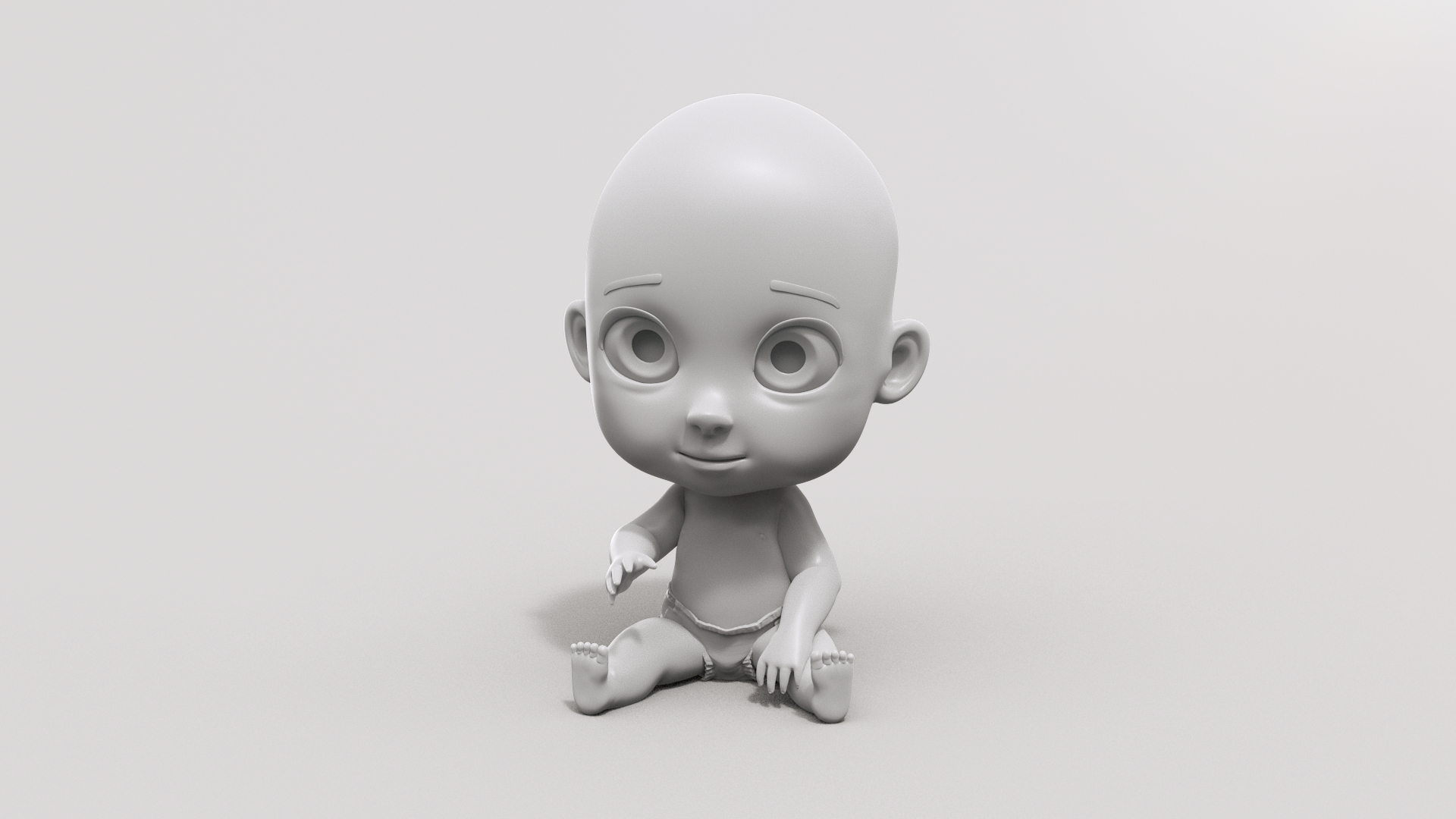 3D Cartoon Baby - Rigged https...