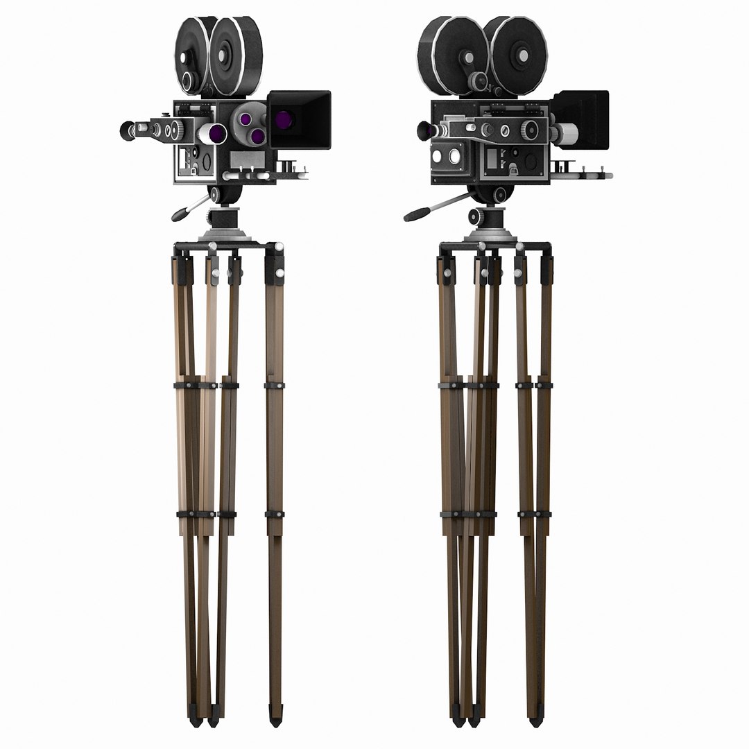 3d model classic movie camera