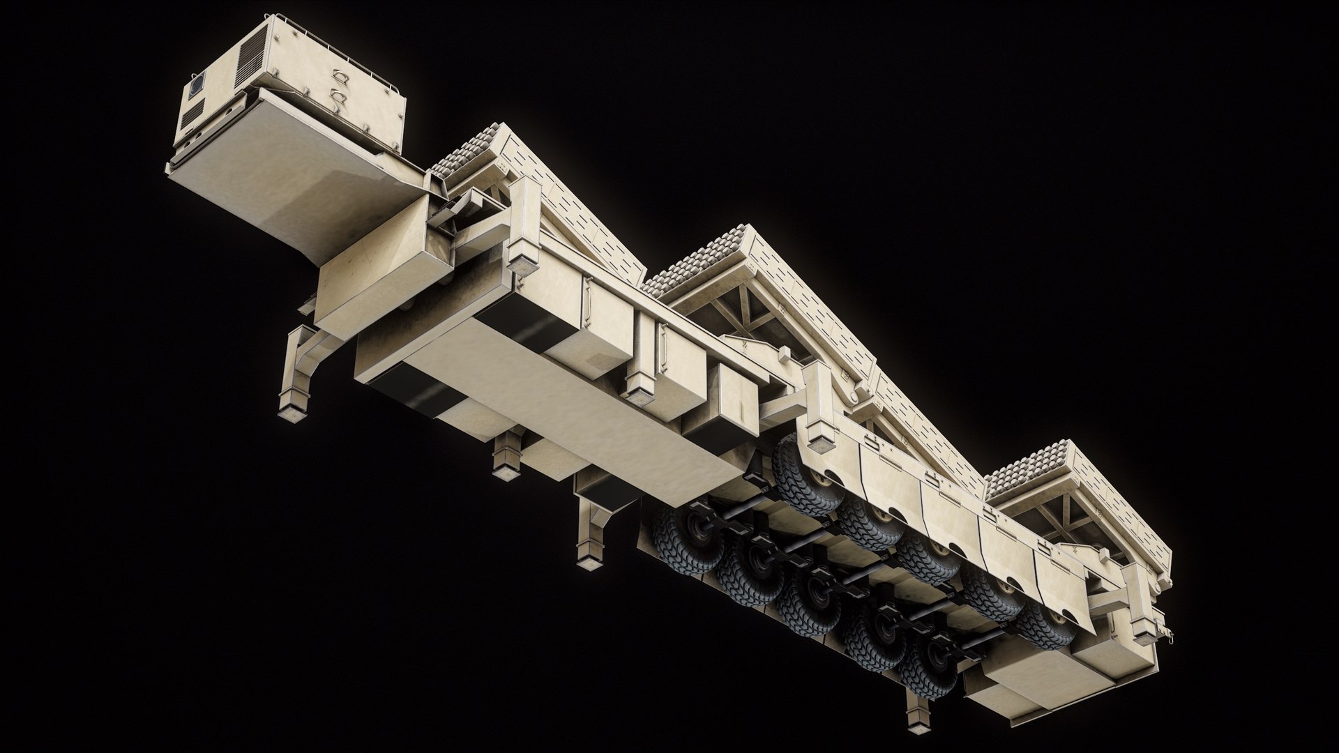 3D Multiple Launch Rocket System Roketsan Jobaria TR-122 PBR model https://p.turbosquid.com/ts-thumb/Su/faV8Xs/N3/r_viewport_017/png/1698428266/1920x1080/fit_q87/c1328a4467a9c0b392bd5a544127a681a1a88c9d/r_viewport_017.jpg