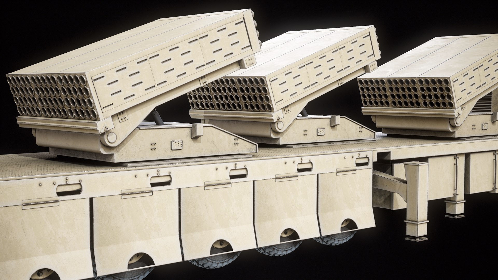 3D Multiple Launch Rocket System Roketsan Jobaria TR-122 PBR model https://p.turbosquid.com/ts-thumb/Su/faV8Xs/dM/r_viewport_023/png/1698428274/1920x1080/fit_q87/2da3f9451b574270f88292f74c84516273c749a7/r_viewport_023.jpg