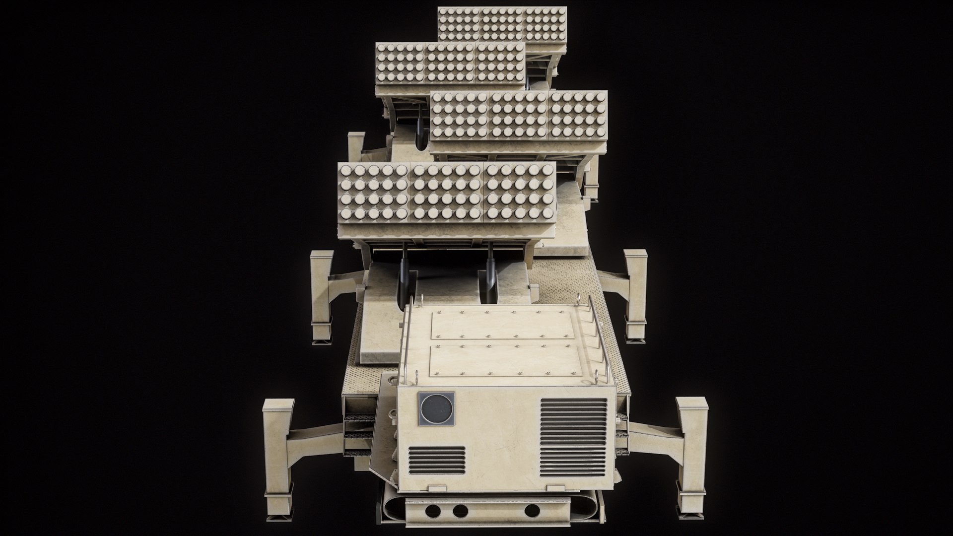 3D Multiple Launch Rocket System Roketsan Jobaria TR-122 PBR model https://p.turbosquid.com/ts-thumb/Su/faV8Xs/kW/r_viewport_002/png/1698428232/1920x1080/fit_q87/d90ad0ea97a88ab5c202097517bd5177f273e7b1/r_viewport_002.jpg