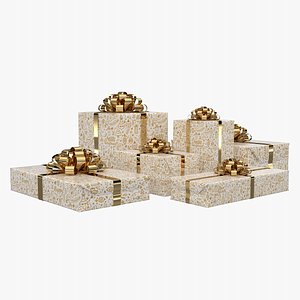 3D gift boxes model