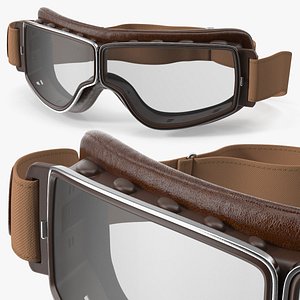 Aviator Goggle Retro Brown