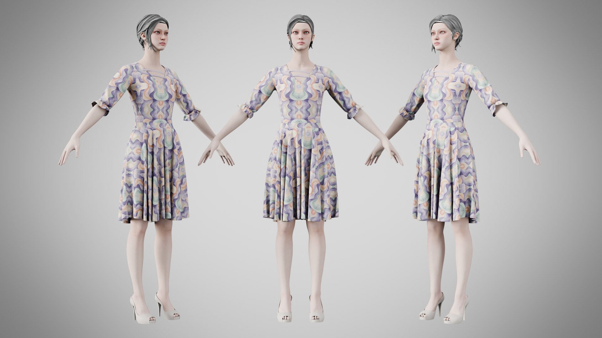 3D Dress 06 Pattern 03 - TurboSquid 2439449